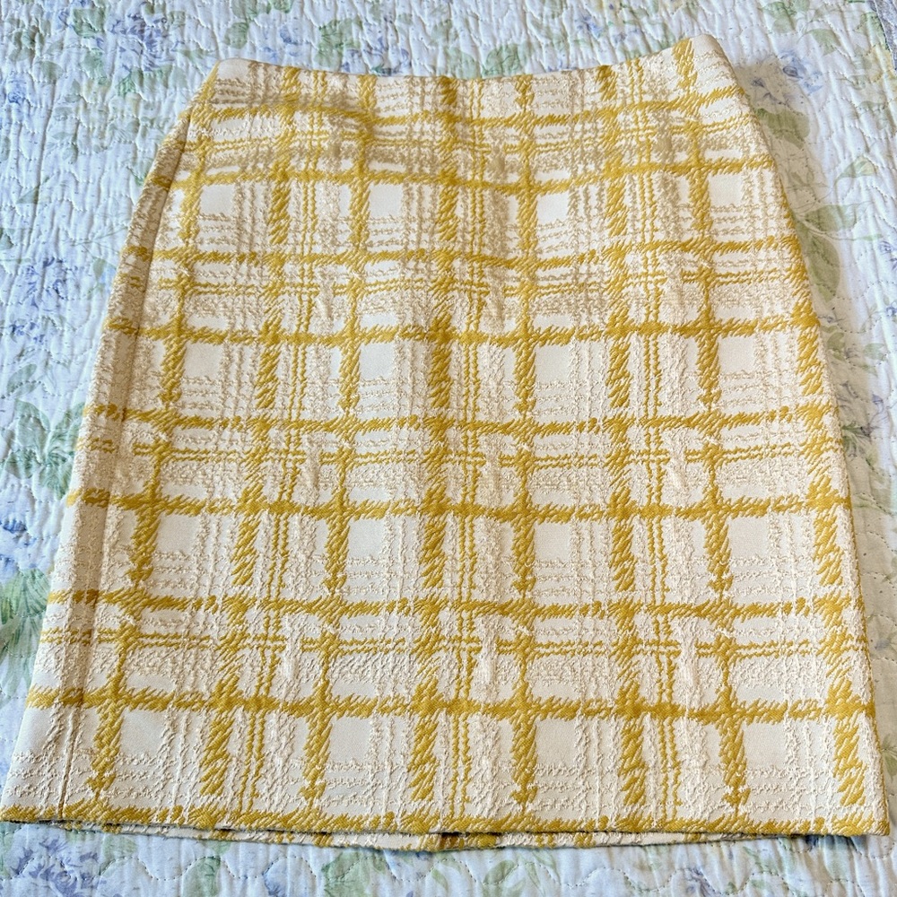 💛✨Talbots Yellow/White Skirt!